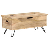 NNEVL Chest 90x40x45 cm Solid Mango Wood