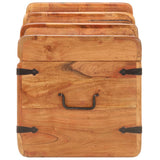 NNEVL Storage Chest 90x40x40 cm Solid Acacia Wood