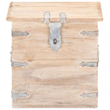 NNEVL Chest 40x40x40 cm Solid Acacia Wood