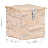 NNEVL Chest 40x40x40 cm Solid Acacia Wood
