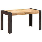 NNEVL Dining Table 140x70x76 cm Solid Rough Mango Wood