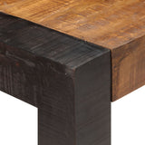 NNEVL Dining Table 140x70x76 cm Solid Rough Mango Wood