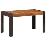 NNEVL Dining Table 140x70x76 cm Solid Rough Mango Wood