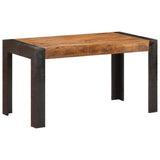 NNEVL Dining Table 140x70x76 cm Solid Rough Mango Wood