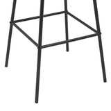 NNEVL Bar Stools 6 pcs Black Solid Pinewood and Steel