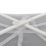 NNEVL Camping Tent 200x120x130 cm Fiberglass White