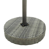 NNEVL Garden Table Grey 60.5x106 cm Poly Rattan