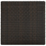 NNEVL Garden Bar Table Brown 60.5x60.5x110.5 cm Poly Rattan