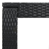 NNEVL Garden Bar Table Black 60.5x60.5x110.5 cm Poly Rattan