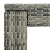 NNEVL Garden Bar Table Grey 60.5x60.5x110.5 cm Poly Rattan
