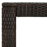 NNEVL Garden Bar Table Brown 100x60.5x110.5 cm Poly Rattan
