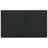 NNEVL Garden Bar Table Black 100x60.5x110.5 cm Poly Rattan