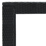 NNEVL Garden Bar Table Black 100x60.5x110.5 cm Poly Rattan