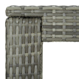 NNEVL Garden Bar Table Grey 100x60.5x110.5 cm Poly Rattan