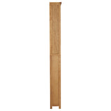 NNEVL 7-Tier Bookcase 90x22.5x200 cm Solid Oak Wood