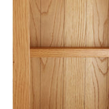 NNEVL Bookcase 52x22.5x170 cm Solid Oak Wood