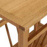 NNEVL Magazine Table 45x27x42 cm Solid Oak Wood