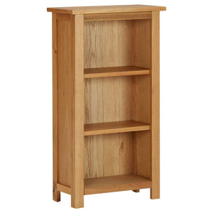 NNEVL Bookcase 45x22.5x82 cm Solid Oak Wood