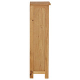 NNEVL Bookcase 45x22.5x82 cm Solid Oak Wood