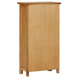NNEVL Bookcase 45x22.5x82 cm Solid Oak Wood