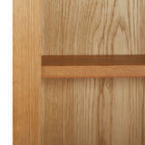 NNEVL Bookcase 45x22.5x82 cm Solid Oak Wood