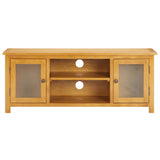 NNEVL TV Cabinet 120x35x48 cm Solid Oak Wood