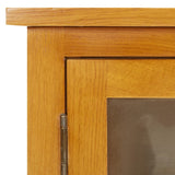 NNEVL TV Cabinet 120x35x48 cm Solid Oak Wood