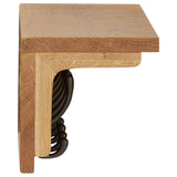 NNEVL Coat Rack 60x16x16 cm Solid Oak Wood