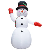 NNEVL Christmas Inflatable Snowman with LED IP44 600 cm XXL