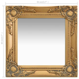 NNEVL Wall Mirror Baroque Style 40x40 cm Gold