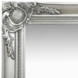 NNEVL Wall Mirror Baroque Style 40x40 cm Silver