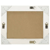 NNEVL Wall Mirror Baroque Style 50x40 cm White
