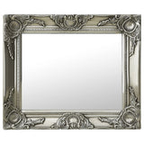 NNEVL Wall Mirror Baroque Style 50x40 cm Silver