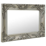NNEVL Wall Mirror Baroque Style 50x40 cm Silver