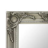 NNEVL Wall Mirror Baroque Style 50x50 cm Silver