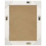 NNEVL Wall Mirror Baroque Style 50x60 cm White
