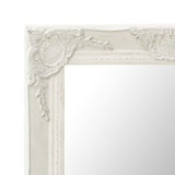 NNEVL Wall Mirror Baroque Style 50x60 cm White