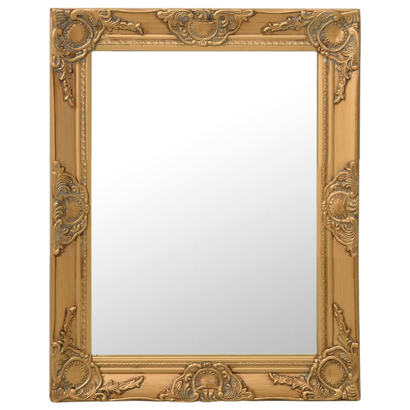 NNEVL Wall Mirror Baroque Style 50x60 cm Gold