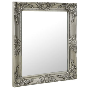 NNEVL Wall Mirror Baroque Style 50x60 cm Silver