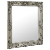 NNEVL Wall Mirror Baroque Style 50x60 cm Silver