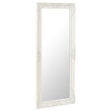 NNEVL Wall Mirror Baroque Style 50x120 cm White