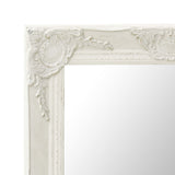 NNEVL Wall Mirror Baroque Style 50x120 cm White