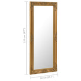 NNEVL Wall Mirror Baroque Style 50x120 cm Gold