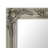 NNEVL Wall Mirror Baroque Style 50x120 cm Silver