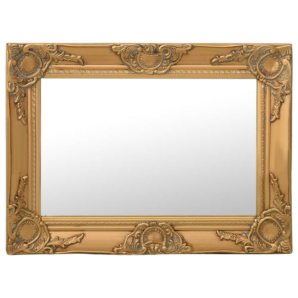 NNEVL Wall Mirror Baroque Style 60x40 cm Gold