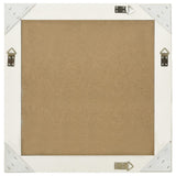 NNEVL Wall Mirror Baroque Style 60x60 cm White