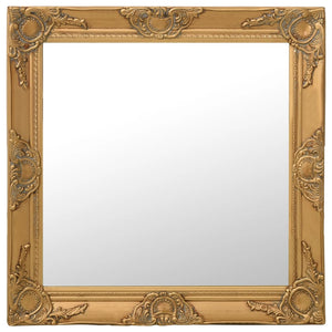 NNEVL Wall Mirror Baroque Style 60x60 cm Gold
