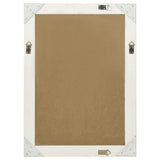 NNEVL Wall Mirror Baroque Style 60x80 cm White