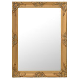 NNEVL Wall Mirror Baroque Style 60x80 cm Gold