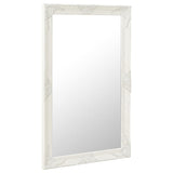 NNEVL Wall Mirror Baroque Style 60x100 cm White